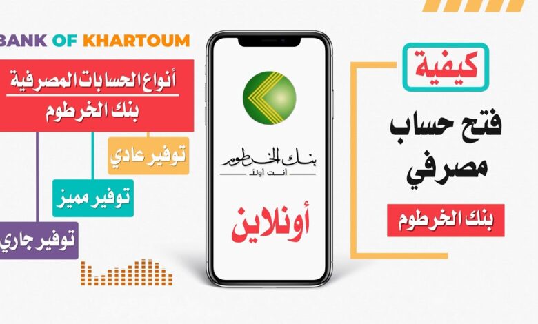 من هاتفك أو حاسوبك.. كيفية فتح حساب بنك الخرطوم أون لاين بلا عناء