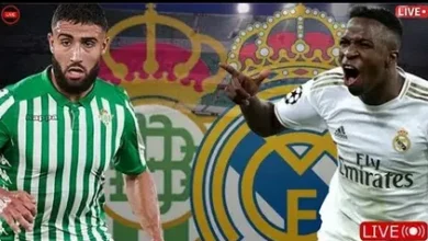 تابع الآن.. القنوات الناقلة لمواجهة ريال مدريد وريال بيتيس اليوم في الدوري الإسباني